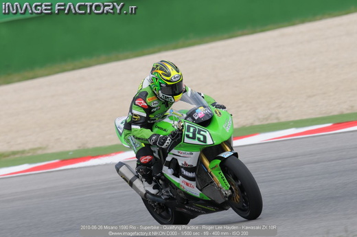 2010-06-26 Misano 1590 Rio - Superbike - Qualifyng Practice - Roger Lee Hayden - Kawasaki ZX 10R